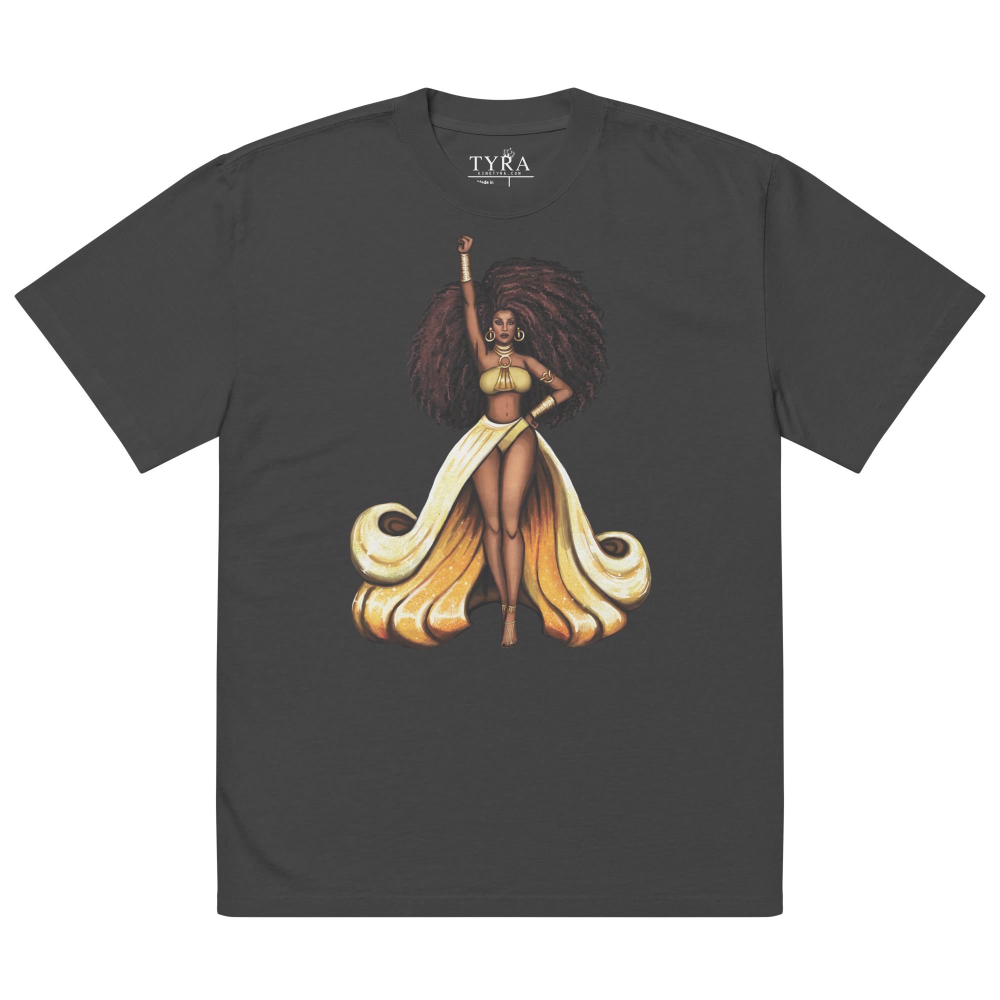 Excellence OG Oversized SS Faded Black Tee