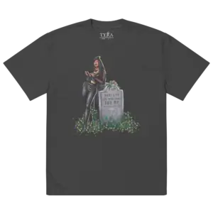 Unbothered Oversized SS Faded Black Tee