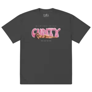 Oversized SS Faded Black Cunt Tee