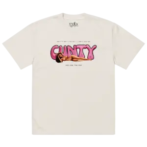 Oversized SS Faded Bone Cunt Tee