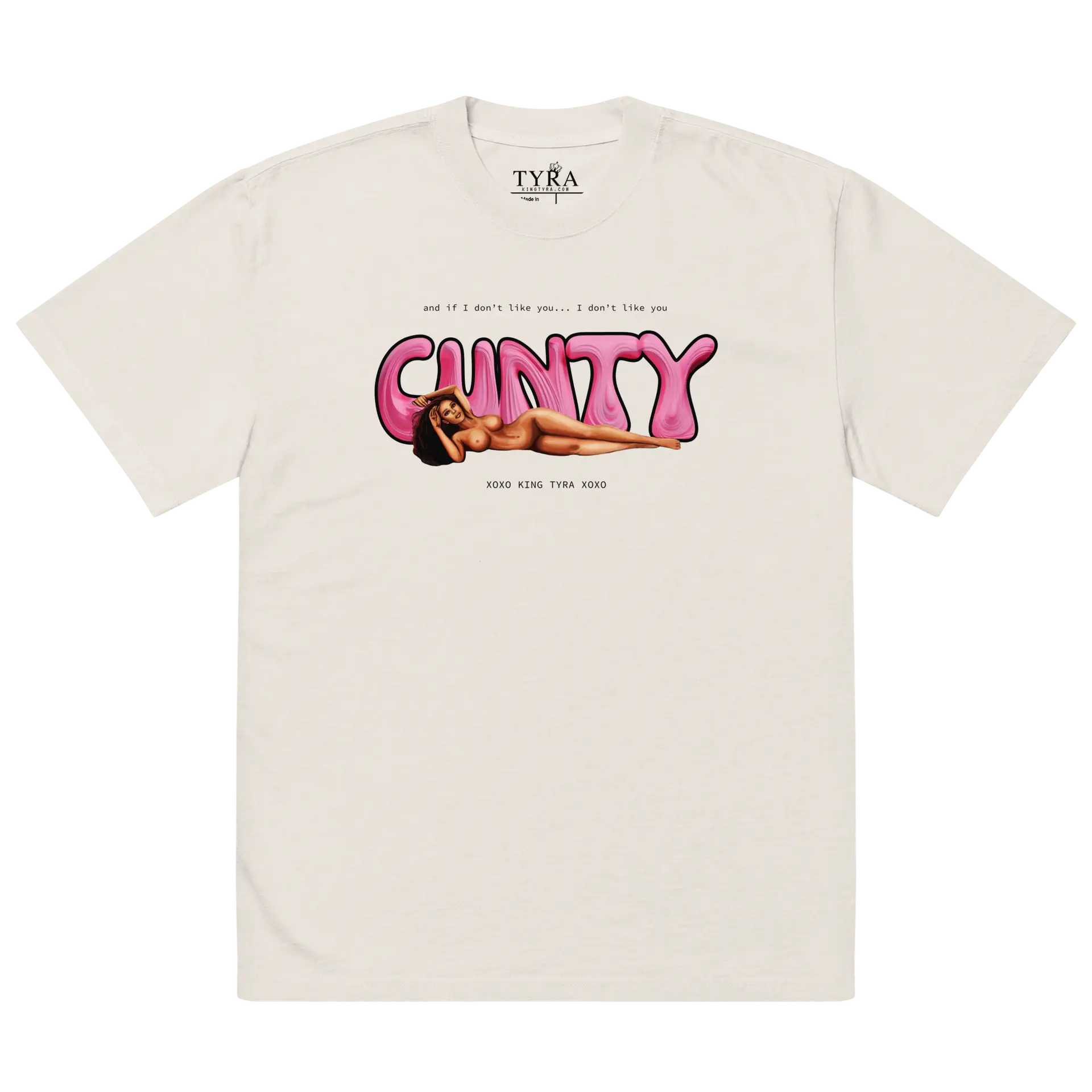 Oversized SS Faded Bone Cunt Tee
