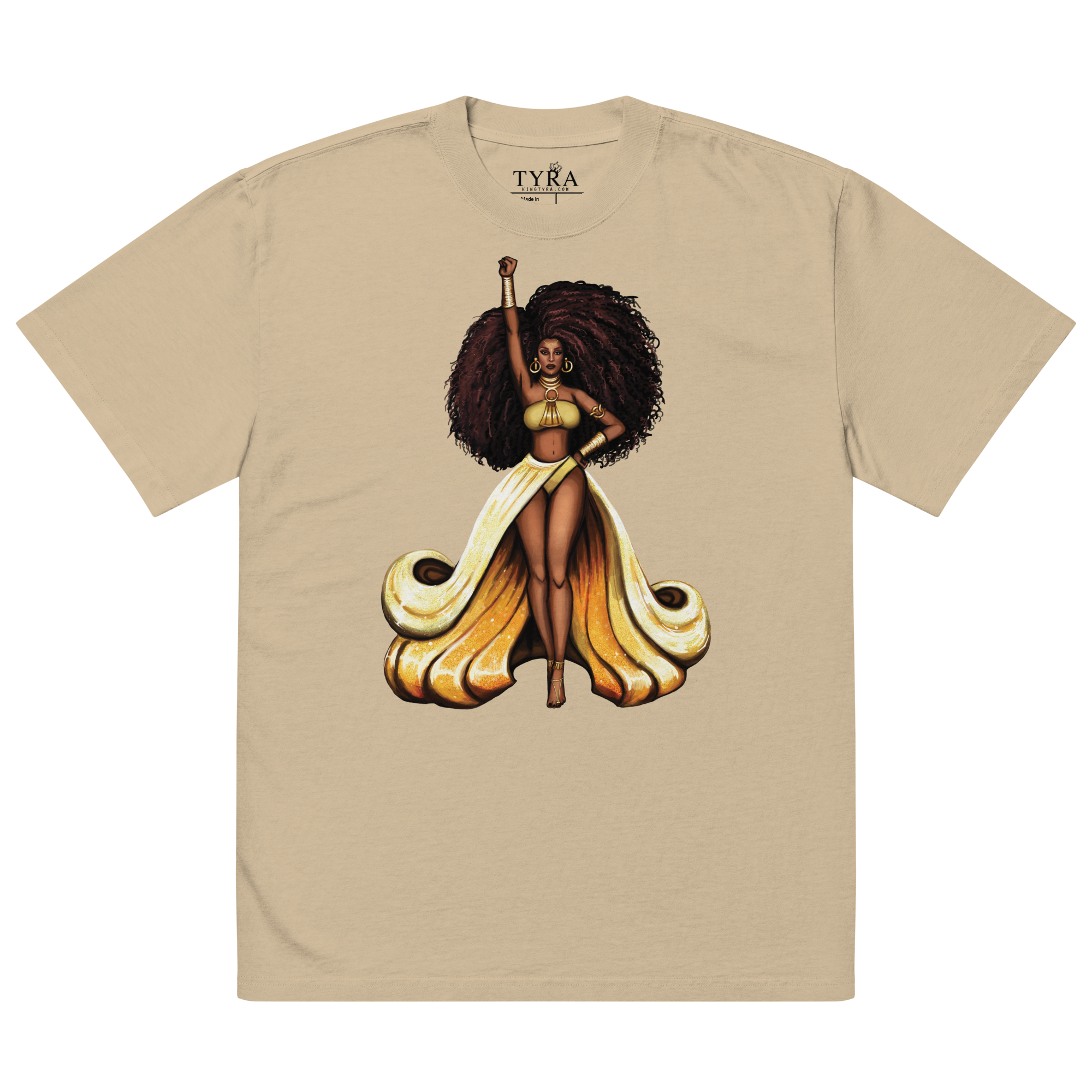 Excellence OG Oversized SS Faded Khaki Tee