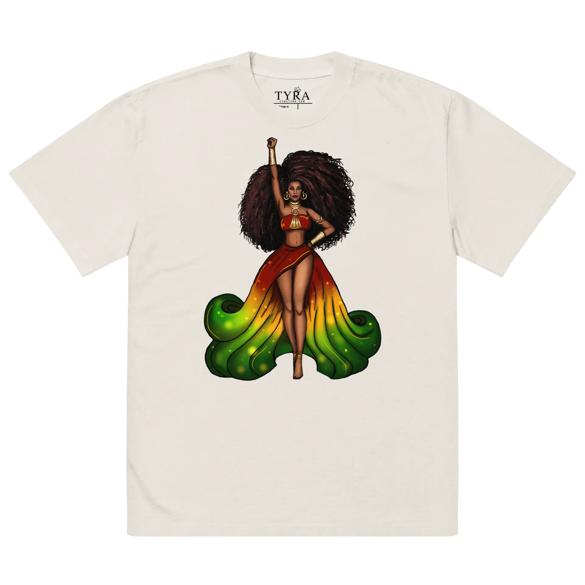 Excellence Unity Oversized SS Faded Bone Tee