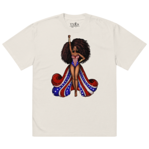 Excellence American Sweetheart Oversized SS Faded Bone Tee