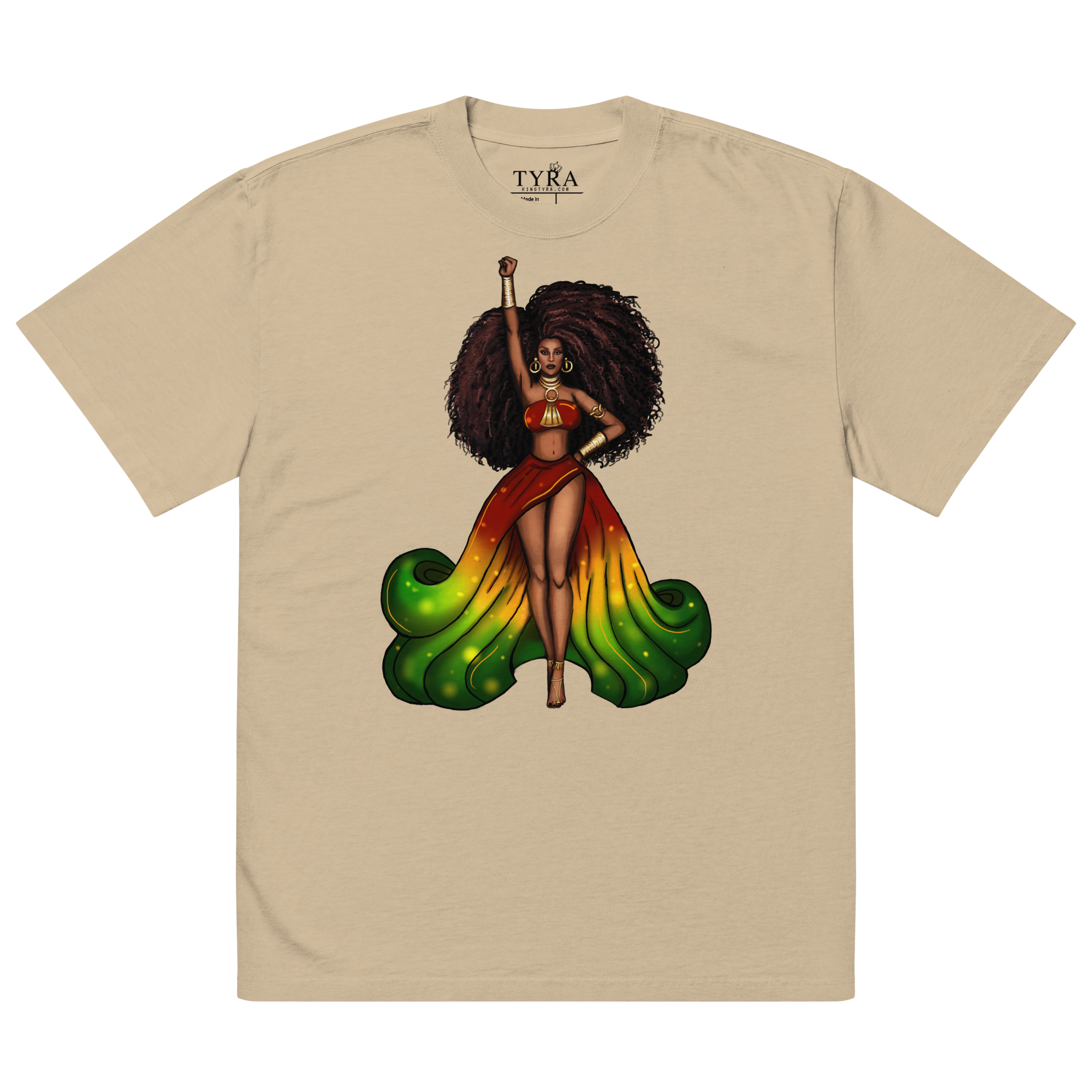 Excellence Unity Oversized SS Faded Khaki Tee