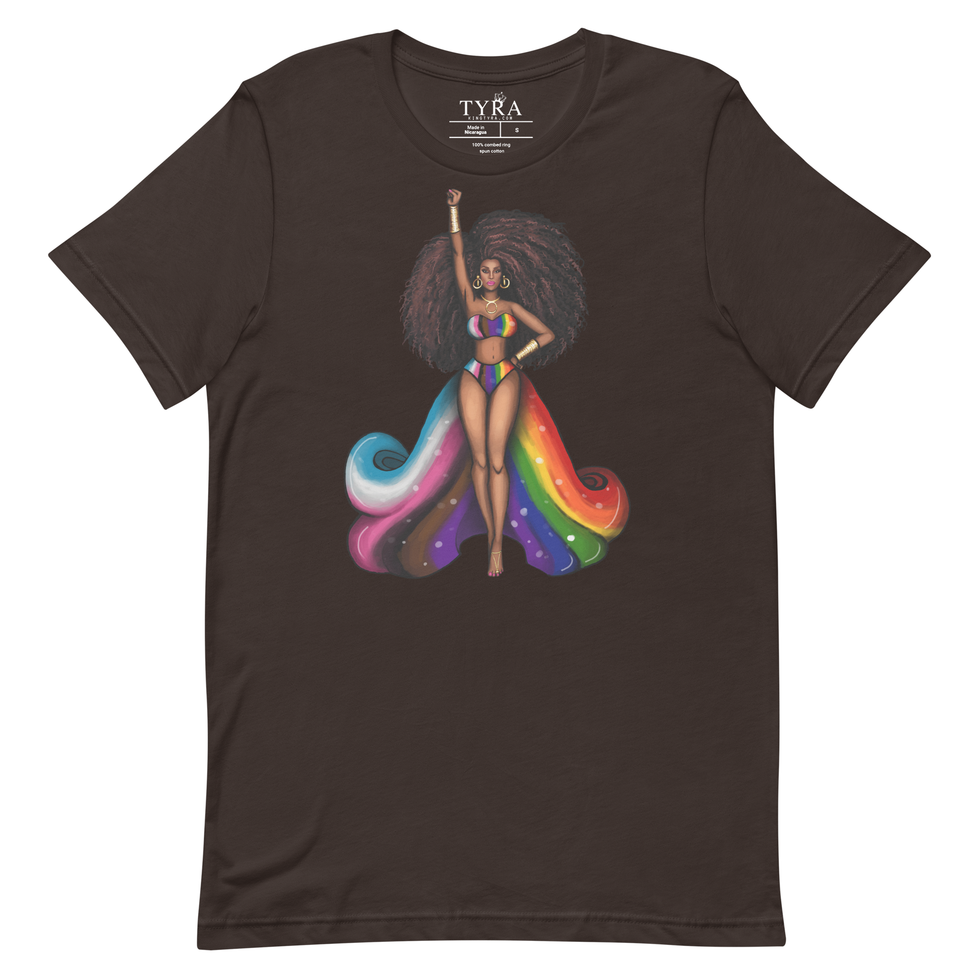 Excellence Pride SS Brown Tee