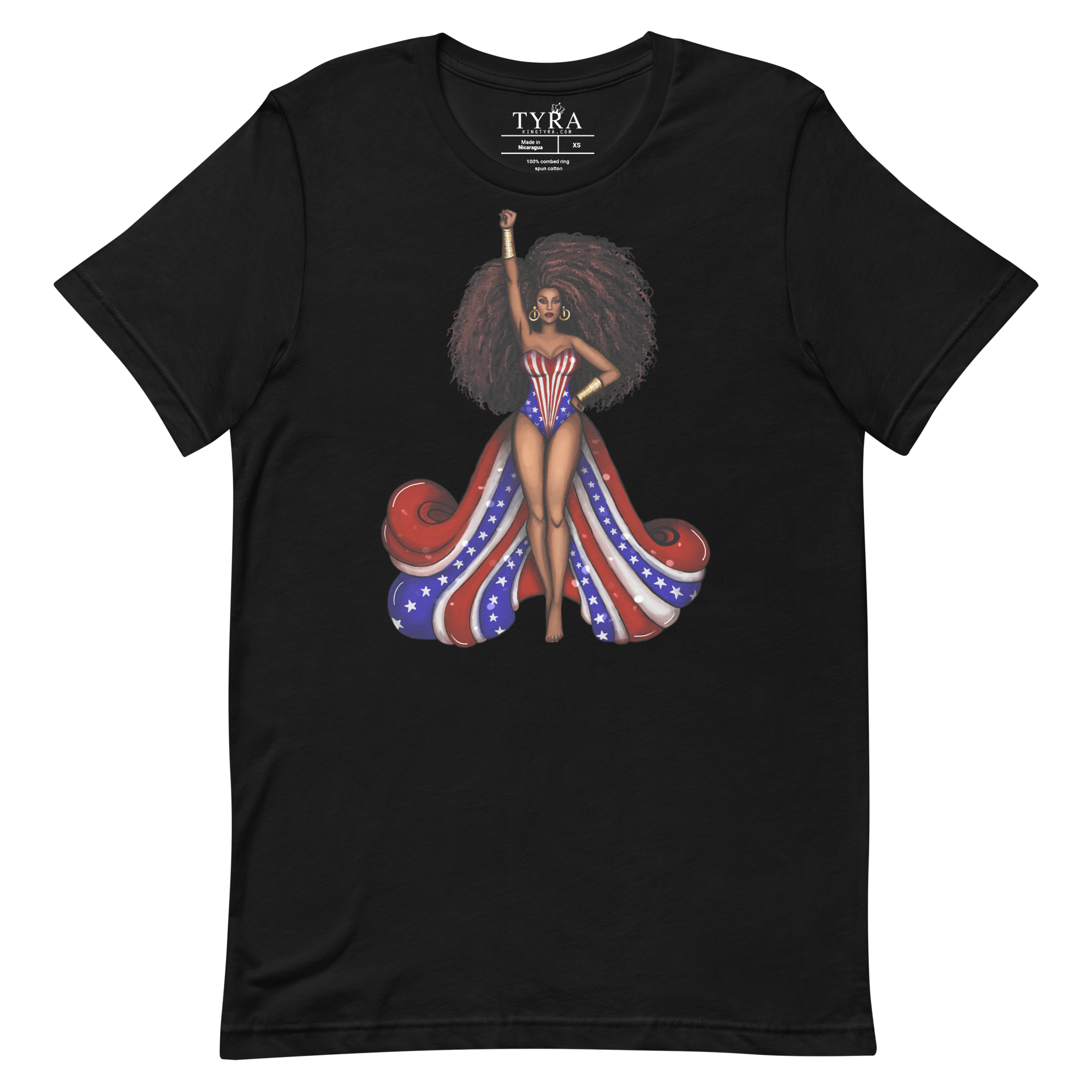 Excellence American Sweetheart SS Black Tee