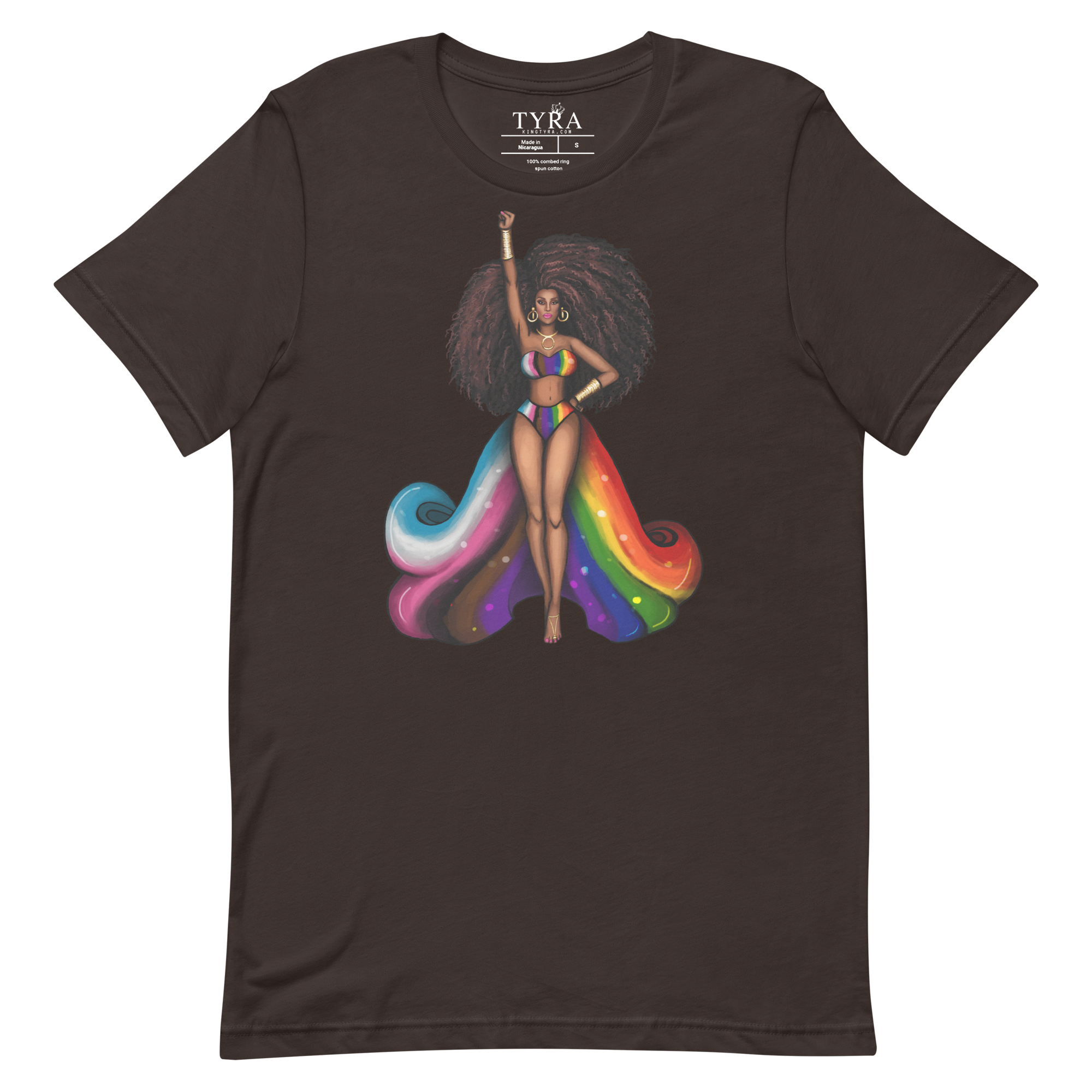 Excellence Pride SS Brown Tee