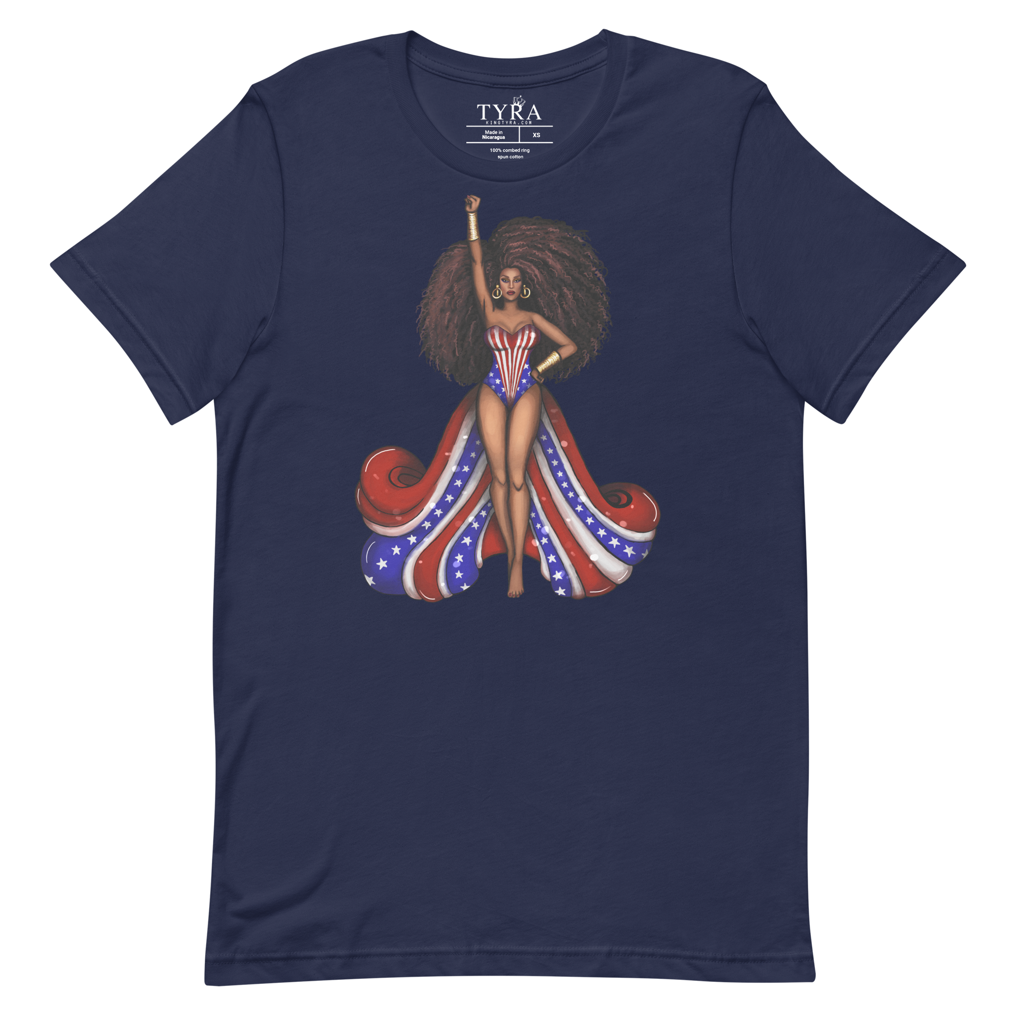 Excellence American Sweetheart SS Navy Tee