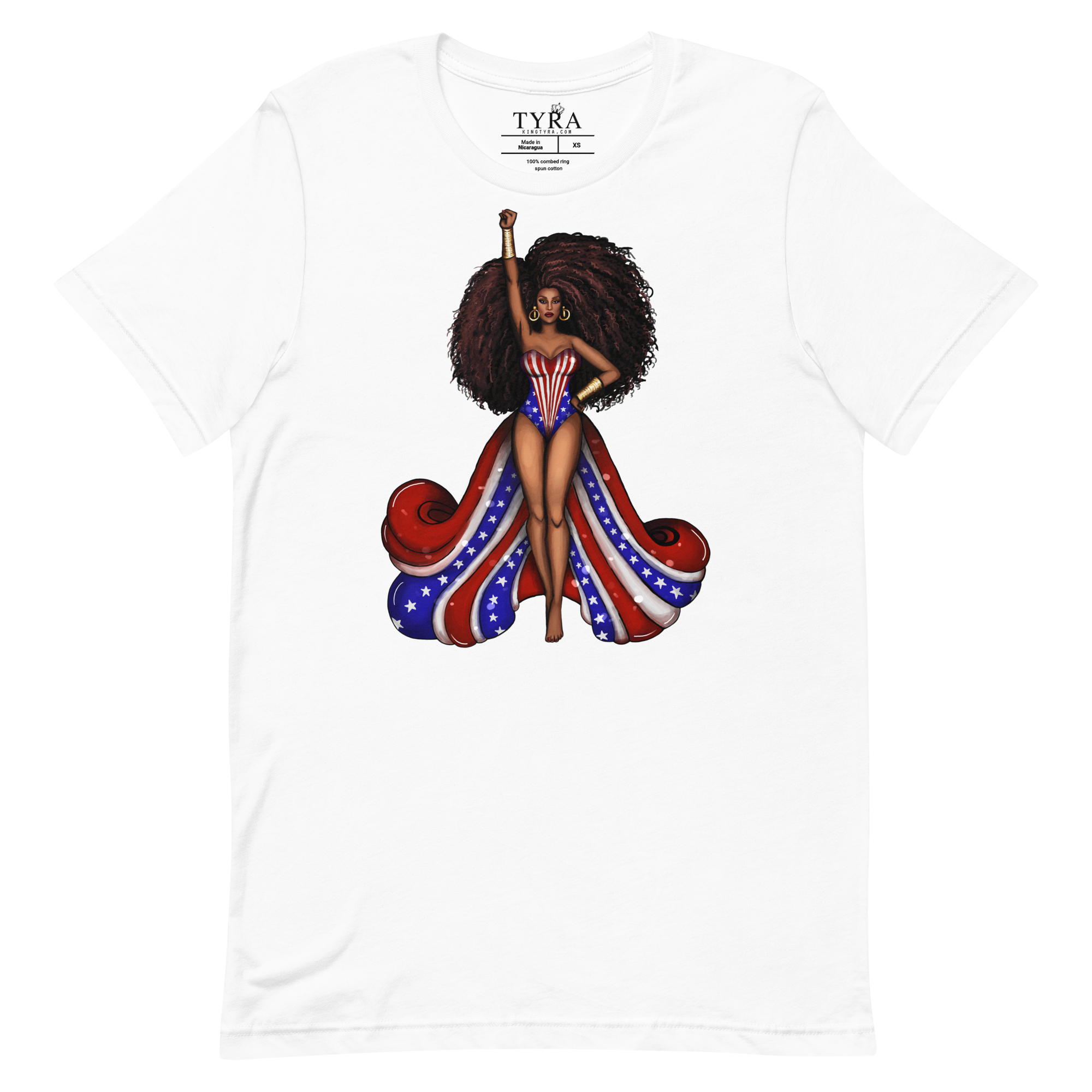 Excellence American Sweetheart SS White Tee
